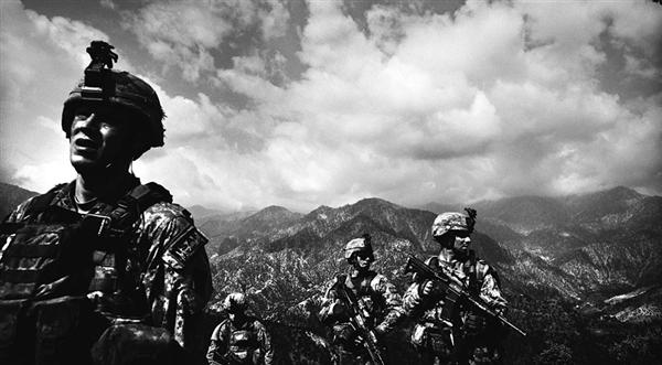 U.S. soldiers on a 14-hour patrol in eastern Afghanistan (Eros Hoagland /Redux)